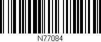 Código de barras (EAN, GTIN, SKU, ISBN): 'N77084'