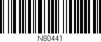 Código de barras (EAN, GTIN, SKU, ISBN): 'N80441'