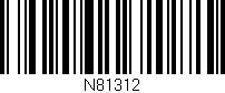 Código de barras (EAN, GTIN, SKU, ISBN): 'N81312'