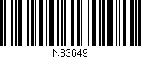 Código de barras (EAN, GTIN, SKU, ISBN): 'N83649'