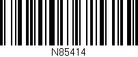 Código de barras (EAN, GTIN, SKU, ISBN): 'N85414'