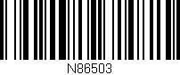 Código de barras (EAN, GTIN, SKU, ISBN): 'N86503'