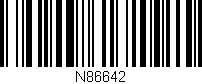 Código de barras (EAN, GTIN, SKU, ISBN): 'N86642'