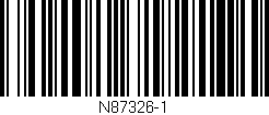 Código de barras (EAN, GTIN, SKU, ISBN): 'N87326-1'