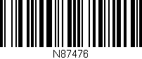 Código de barras (EAN, GTIN, SKU, ISBN): 'N87476'