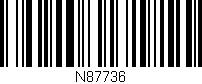 Código de barras (EAN, GTIN, SKU, ISBN): 'N87736'