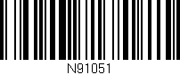 Código de barras (EAN, GTIN, SKU, ISBN): 'N91051'