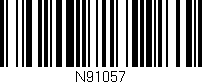 Código de barras (EAN, GTIN, SKU, ISBN): 'N91057'