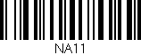 Código de barras (EAN, GTIN, SKU, ISBN): 'NA11'