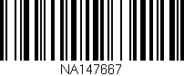 Código de barras (EAN, GTIN, SKU, ISBN): 'NA147667'
