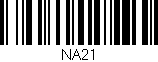 Código de barras (EAN, GTIN, SKU, ISBN): 'NA21'