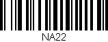 Código de barras (EAN, GTIN, SKU, ISBN): 'NA22'