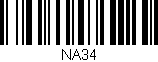 Código de barras (EAN, GTIN, SKU, ISBN): 'NA34'
