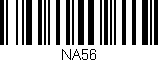 Código de barras (EAN, GTIN, SKU, ISBN): 'NA56'