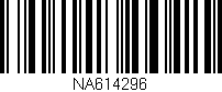Código de barras (EAN, GTIN, SKU, ISBN): 'NA614296'