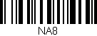 Código de barras (EAN, GTIN, SKU, ISBN): 'NA8'