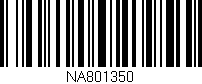 Código de barras (EAN, GTIN, SKU, ISBN): 'NA801350'