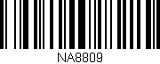 Código de barras (EAN, GTIN, SKU, ISBN): 'NA8809'