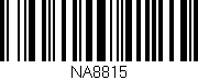 Código de barras (EAN, GTIN, SKU, ISBN): 'NA8815'
