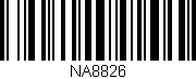 Código de barras (EAN, GTIN, SKU, ISBN): 'NA8826'