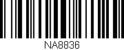 Código de barras (EAN, GTIN, SKU, ISBN): 'NA8836'