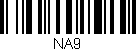 Código de barras (EAN, GTIN, SKU, ISBN): 'NA9'