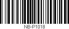 Código de barras (EAN, GTIN, SKU, ISBN): 'NB-P1018'