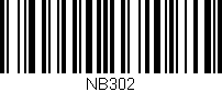 Código de barras (EAN, GTIN, SKU, ISBN): 'NB302'