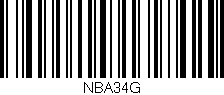 Código de barras (EAN, GTIN, SKU, ISBN): 'NBA34G'