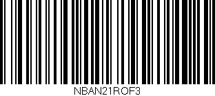 Código de barras (EAN, GTIN, SKU, ISBN): 'NBAN21ROF3'
