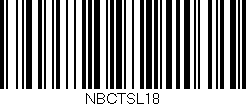Código de barras (EAN, GTIN, SKU, ISBN): 'NBCTSL18'