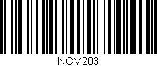 Código de barras (EAN, GTIN, SKU, ISBN): 'NCM203'
