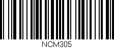 Código de barras (EAN, GTIN, SKU, ISBN): 'NCM305'
