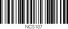 Código de barras (EAN, GTIN, SKU, ISBN): 'NCS107'