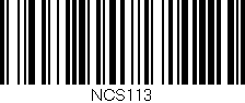 Código de barras (EAN, GTIN, SKU, ISBN): 'NCS113'