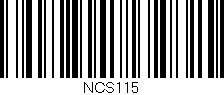 Código de barras (EAN, GTIN, SKU, ISBN): 'NCS115'