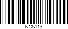 Código de barras (EAN, GTIN, SKU, ISBN): 'NCS116'