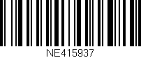 Código de barras (EAN, GTIN, SKU, ISBN): 'NE415937'