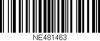 Código de barras (EAN, GTIN, SKU, ISBN): 'NE481463'