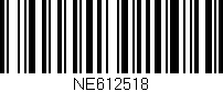 Código de barras (EAN, GTIN, SKU, ISBN): 'NE612518'