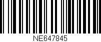 Código de barras (EAN, GTIN, SKU, ISBN): 'NE647845'