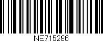 Código de barras (EAN, GTIN, SKU, ISBN): 'NE715296'