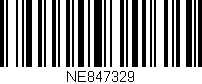 Código de barras (EAN, GTIN, SKU, ISBN): 'NE847329'