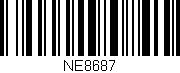 Código de barras (EAN, GTIN, SKU, ISBN): 'NE8687'