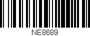 Código de barras (EAN, GTIN, SKU, ISBN): 'NE8689'