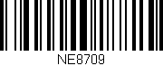 Código de barras (EAN, GTIN, SKU, ISBN): 'NE8709'