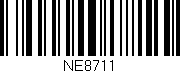 Código de barras (EAN, GTIN, SKU, ISBN): 'NE8711'