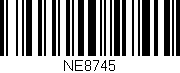 Código de barras (EAN, GTIN, SKU, ISBN): 'NE8745'
