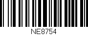 Código de barras (EAN, GTIN, SKU, ISBN): 'NE8754'
