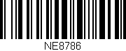 Código de barras (EAN, GTIN, SKU, ISBN): 'NE8786'